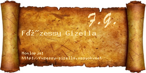 Füzessy Gizella névjegykártya