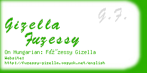 gizella fuzessy business card